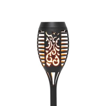Home MX301 napelemes kerti fáklya, 12 db sárga SMD LED, fáklyaláng effektus, műanyag, 110 g, 12 db/display kép