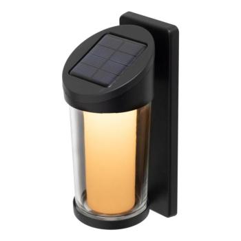 HOME MX653 napelemes falilámpa, 1 db melegfehér SMD LED, beépített akkumulátor, időjárásálló kivitel kép