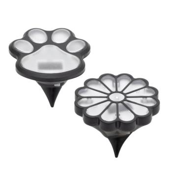 HOME MX674 napelemes kerti lámpa, tappancs, virág, 12db/display, 1db melegfehér LED, beépített akkumulátor kép