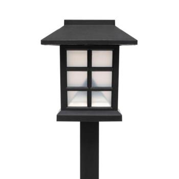 Home MX716 napelemes kerti lámpa, 12db-os display, műanyag, 1 db hidegfehér LED, kültéri, beltéri kép
