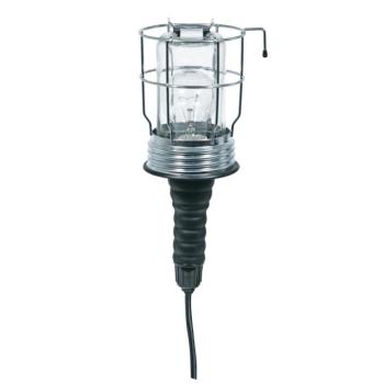 Home PL 20 szerelőlámpa, 60 W, E27, IP54, fém rács, gumi markolat, kettős szigetelés kép