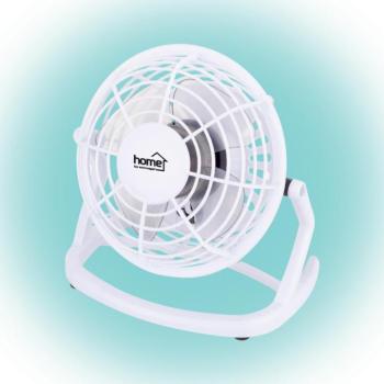 Home TF 10 USB/WH asztali ventilátor, 2,5 W, 10 cm-es lapátátmérő, 1 fokozat, 1,4 m USB vezeték, fehér kép