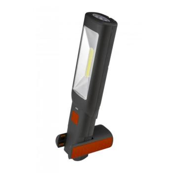 Home WL 3W+7L LED szerelőlámpa, 3 W COB LED, 7 fehér LED, ABS, 3 üzemmód, 1800 mAh, mágneses, kampós, kihajtható kép