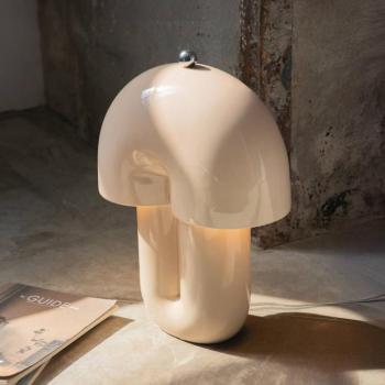 Hope LED asztali világítás, bézs, kerámia, magasság 35 cm, 3000 K