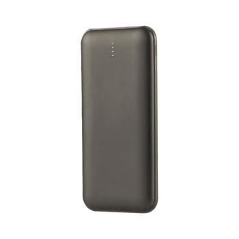 Hordozható LED kijelzős power bank, 10w, szürke, V-TAC, 23037