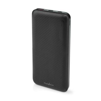 Hordozható töltő | 10000 mAh | 1.5 / 2.0 / 3.0 A | Kimenő csatlakozók száma: 2 | Kimeneti kapcsolat: 1x USB-A / 1x USB-C™ | Bemenő csatlakozók: 1x Mic