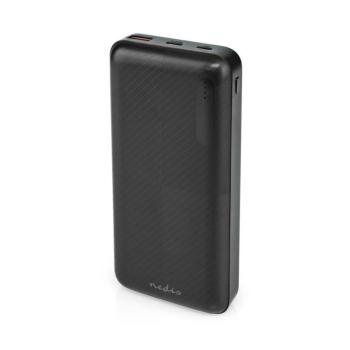 Hordozható töltő | 20000 mAh | 1.5 / 2.0 / 3.0 A | Kimenő csatlakozók száma: 2 | Kimeneti kapcsolat: 1x USB-A / 1x USB-C™ | Bemenő csatlakozók: 1x Mic kép