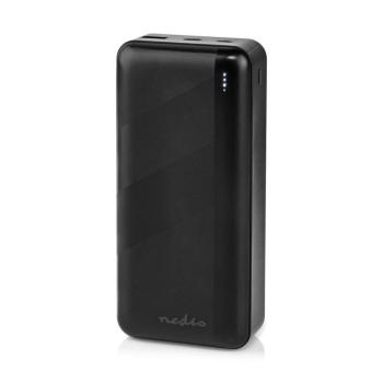 Hordozható töltő | 32000 mAh | 2.4 / 3.0 / 3.25 A | Kimenő csatlakozók száma: 2 | Kimeneti kapcsolat: 1x USB-A / 1x USB-C™ | Bemenő csatlakozók: 1x Mi kép