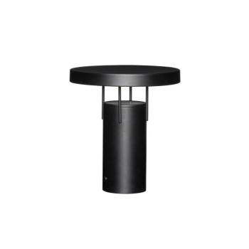 HÜBSCH LED tölthető asztali világítás BringMe, matt fekete, magasság 28 cm kép