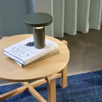 HÜBSCH LED tölthető asztali világítás BringMe Mini, sötétzöld, 20 cm kép