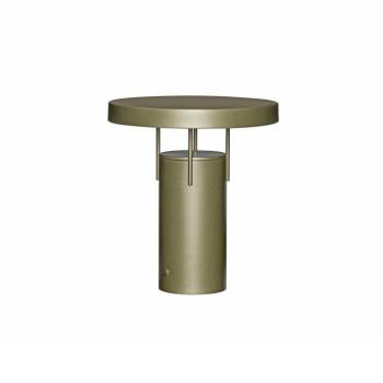 HÜBSCH LED tölthető asztali világítás BringMe sötétzöld metál, 28 cm kép