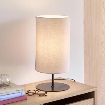 Hübsch Sable asztali lámpa, homokszínű, magasság 50 cm, textil