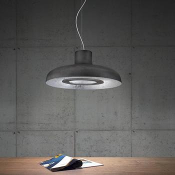 ICONE Duetto LED-es függőlámpa 927 Ø55cm vas/ezüst kép