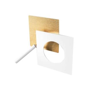 ICONE LED fali lámpa Petra 21.L, arany, fehér kép