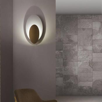ICONE Masai fali lámpa 927 Triac 38x22 fehér/bronz kép