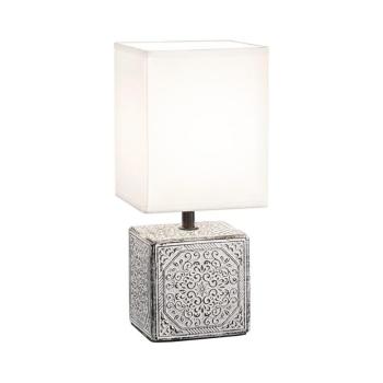 Ideal Lux - Asztali lámpa KALI 1xE14/40W/230V fehér/szürke 245348