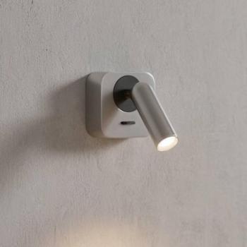 IDEAL LUX „Bean” LED fali spotlámpa, nikkel színű, szélesség 7 cm kép