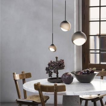IDEAL LUX Bloom lógó lámpa, átmérő 30 cm, fekete, fém/üveg kép