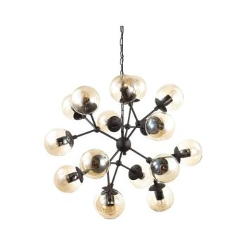 Ideal Lux - Csillár láncon KEPLER 18xE27/42W/230V átm. 69 cm fekete 162478 kép