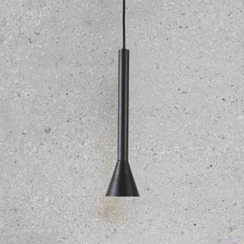 IDEAL LUX Diesis LED függő lámpa, fekete, Ø 6 cm, fém kép
