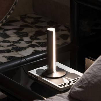 IDEAL LUX Dorica LED asztali lámpa, bronz színű, magasság 25 cm kép
