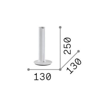IDEAL LUX Dorica LED asztali lámpa, rézszínű, magasság 25 cm kép