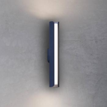 IDEAL LUX Dorica LED fali lámpa, kék, magasság 30 cm, fém kép
