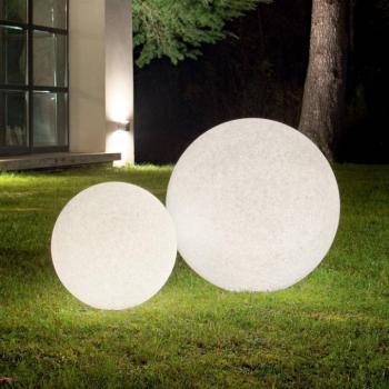 Ideal Lux Doris földi tüskés lámpa, fehér, műanyag, Ø 78 cm kép
