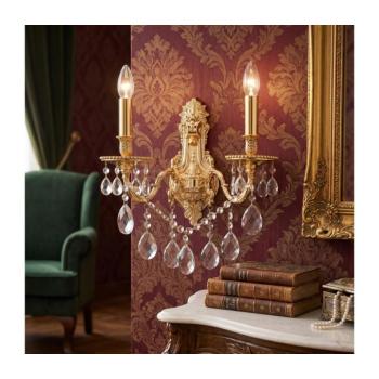 Ideal Lux - Fali kristály lámpa GIOCONDA 2xE14/40W/230V arany 060491 kép