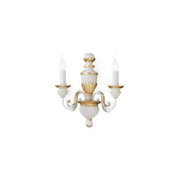 Ideal Lux - Fali lámpa FIRENZE 2xE14/40W/230V fehér/arany 012902 kép
