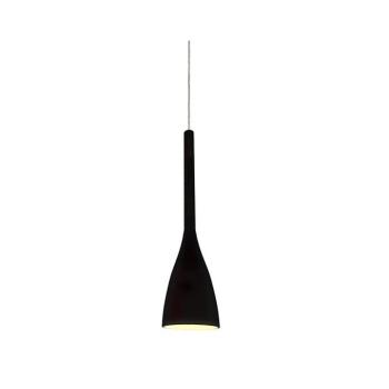 Ideal Lux - Függeszték kábellel FLUT 1xE14/40W/230V átm. 10,5 cm fekete 35710 kép