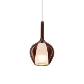 Ideal Lux függő lámpa Kalique 1, réz színű, Ø 18 cm kép
