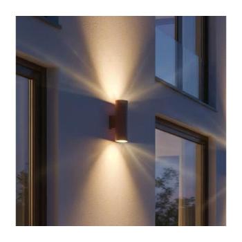 Ideal Lux - GUN kültéri fali lámpatest 1xGU10/35W/230V 21 cm IP44 barna 163635 kép