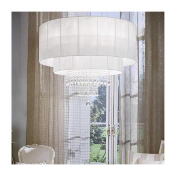 Ideal Lux - Kristály csillár zsinóron OPERA 10xE27/60W/230V átm. 90 cm fehér 165011 kép