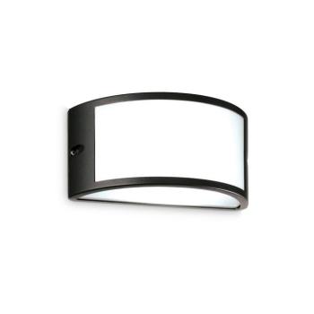 Ideal Lux kültéri fali lámpa Rex 1, fekete, alumínium, IP44, E27 kép