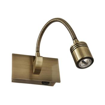 Ideal Lux - LED állítható fali lámpa DYNAMO LED/3,5W/230V CRI 90 bronzszínű 121352 kép