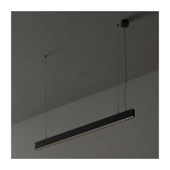 Ideal Lux - LED csillár kábelen OFFICE LED/30W/230V 3000K CRI 90 fekete 271187 kép
