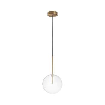 Ideal Lux - LED Csillár zsinóron EQUINOXE 1xG4/2W/230V átm. 20 cm réz/átlátszó 277387 kép