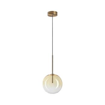 Ideal Lux - LED Csillár zsinóron EQUINOXE 1xG4/2W/230V átm. 20 cm réz/füstös 345352 kép