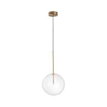 Ideal Lux - LED Csillár zsinóron EQUINOXE 1xG4/2W/230V átm. 25 cm réz/átlátszó 277394 kép