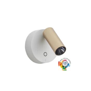Ideal Lux - LED dimmelhető fali spotlámpa ELF LED/3W/230V CRI 95 arany/fehér 347493 kép