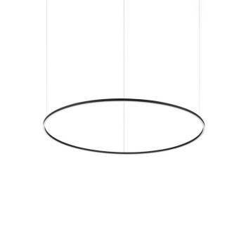 IDEAL LUX Oracle Slim fekete LED lógó lámpa, 3 000 K, Ø 150 cm kép