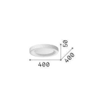 Ideal Lux LED-es mennyezeti lámpa Planet, fehér, Ø 40 cm, fém kép
