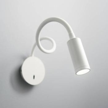 Ideal Lux LED fali lámpa Focus 2, fehér, 55 cm, hajlított kar kép