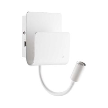 Ideal Lux - LED Fali spotlámpa PROBE LED/9,5W/230V USB fehér 243160 kép