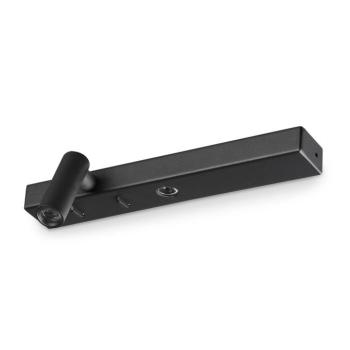 Ideal Lux LED fali világítás Bonne Nuit 1, fekete Szélesség 22 cm kép