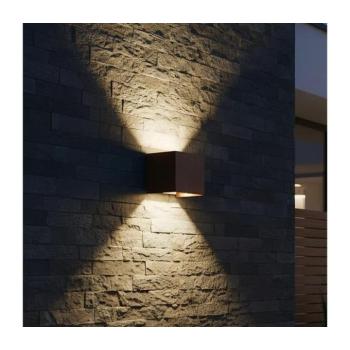 Ideal Lux - LED kültéri fali lámpatest ATOM LED/12W/230V CRI 90 IP54 barna 366814 kép