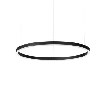 Ideal Lux LED lógó lámpa Oracle Slim Ø 70 cm fekete 3000 K kép