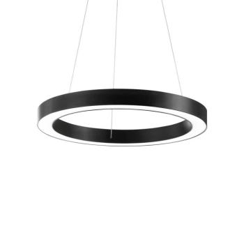 IDEAL LUX Oracle LED lógó világítás, Ø 60 cm, fekete, 3 000 K kép