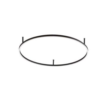 Ideal Lux LED mennyezeti lámpa Oracle Slim Ø 90 cm fekete 3000K kép
